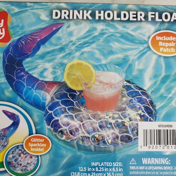 Play Day Inflatable Glitter Beverage Holder Set - Picture 7 of 11
